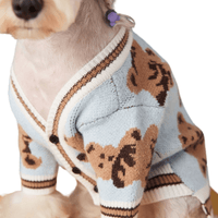 Dog Sweater Preppy Style V-Neck